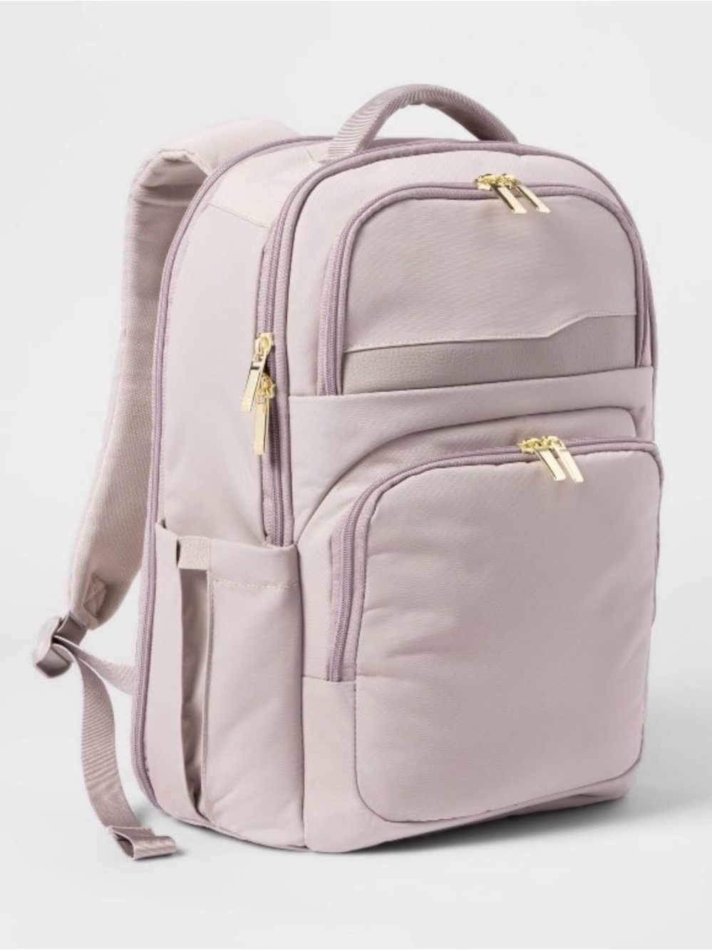 Mauve Travel Backpack with Laptop Sleeve